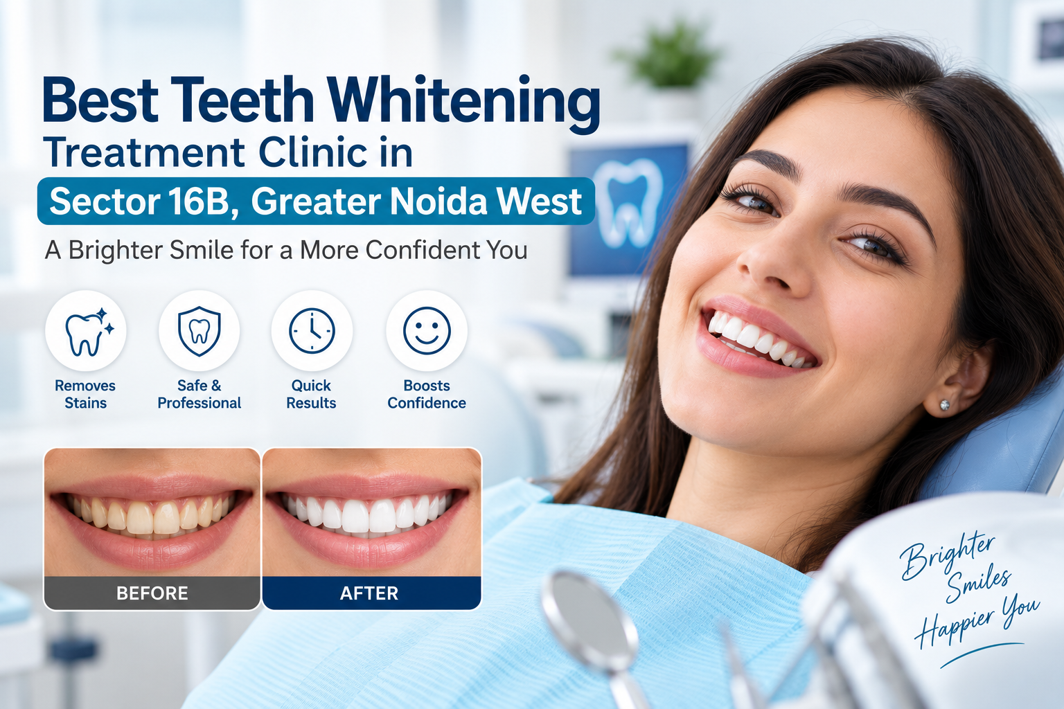 Best Teeth Whitening Treatment Clinic in Sector 16B, Greater Noida West